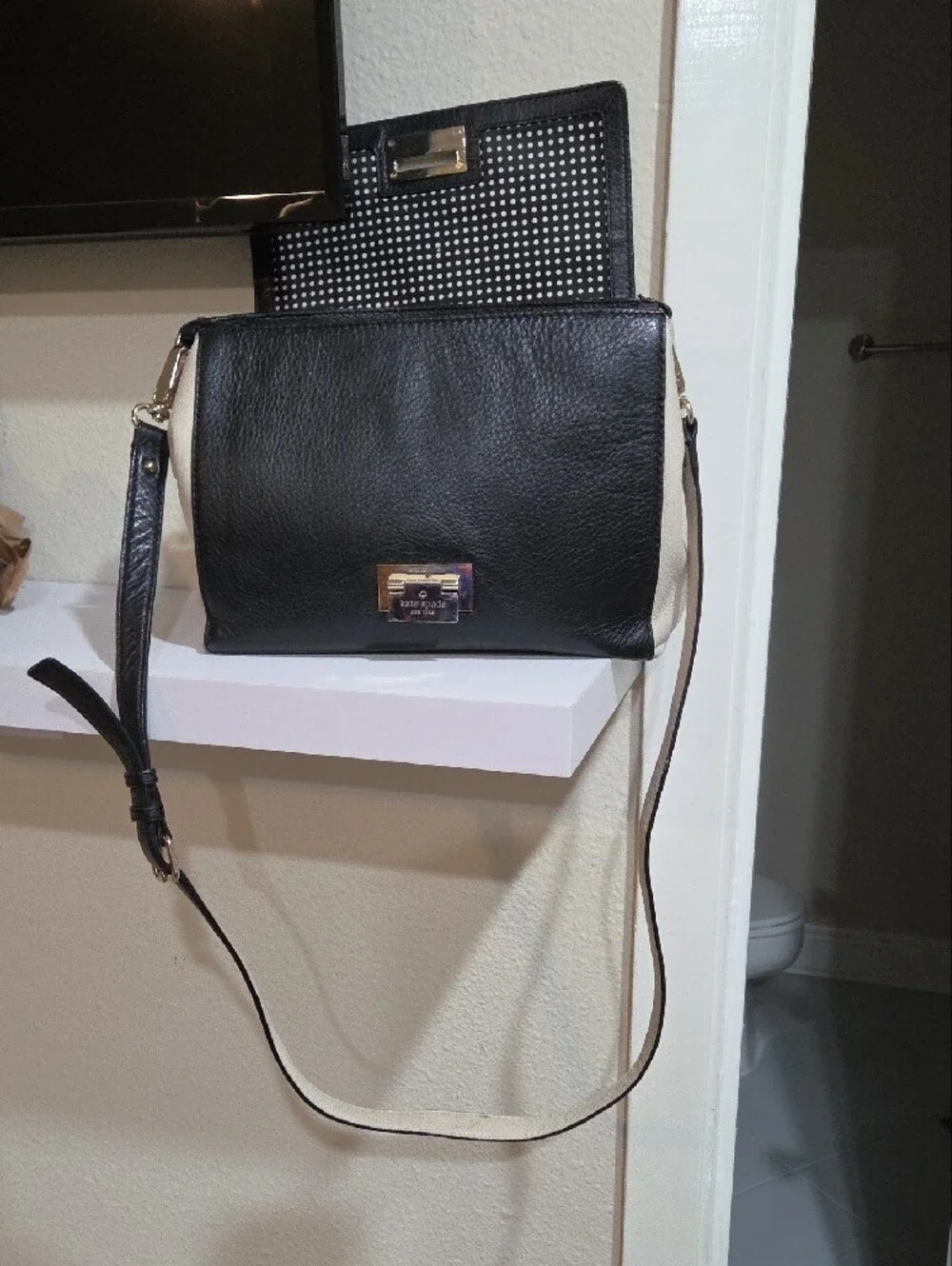 kate spade Black Pebbled Leather Top-Handle Satchel